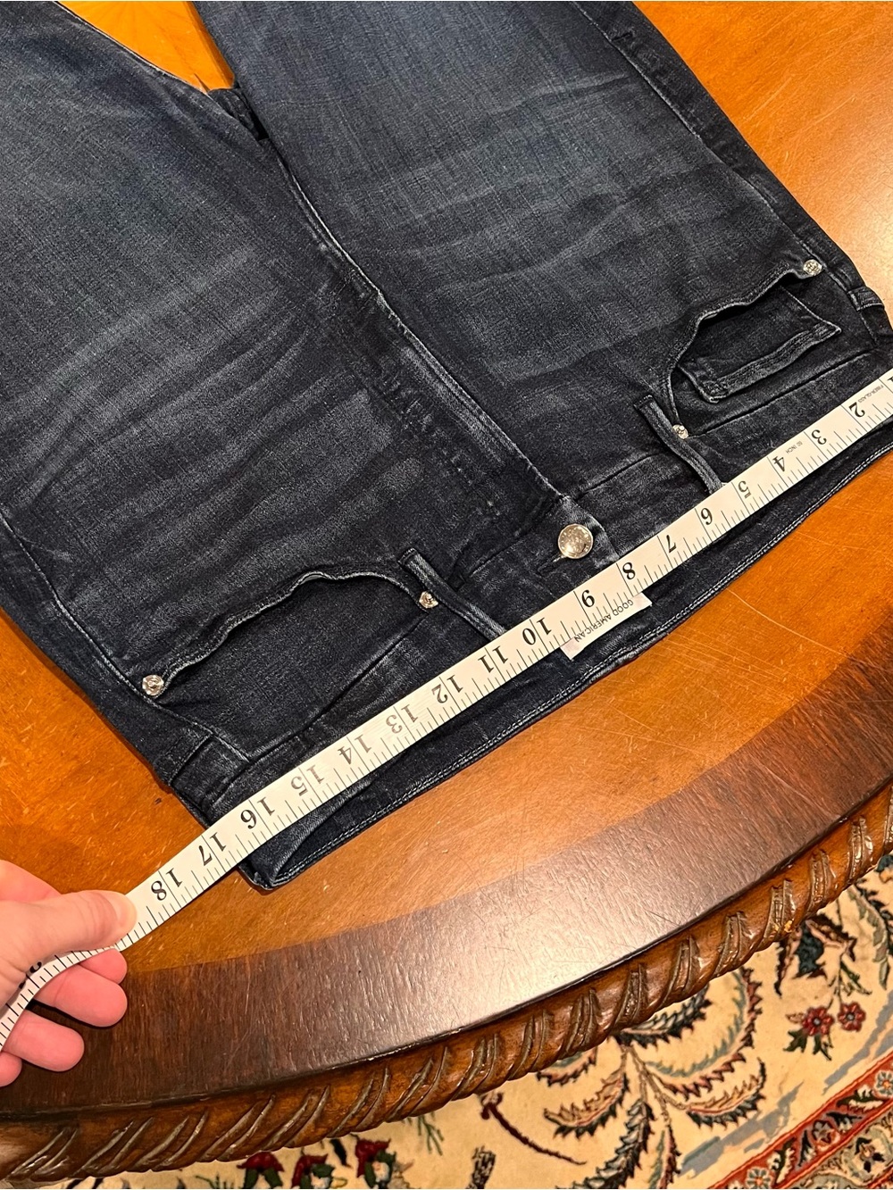 Good American Good Waist Super High Rise Skinny Jeans Medium Blue Wash 16 - Picture 11 of 16